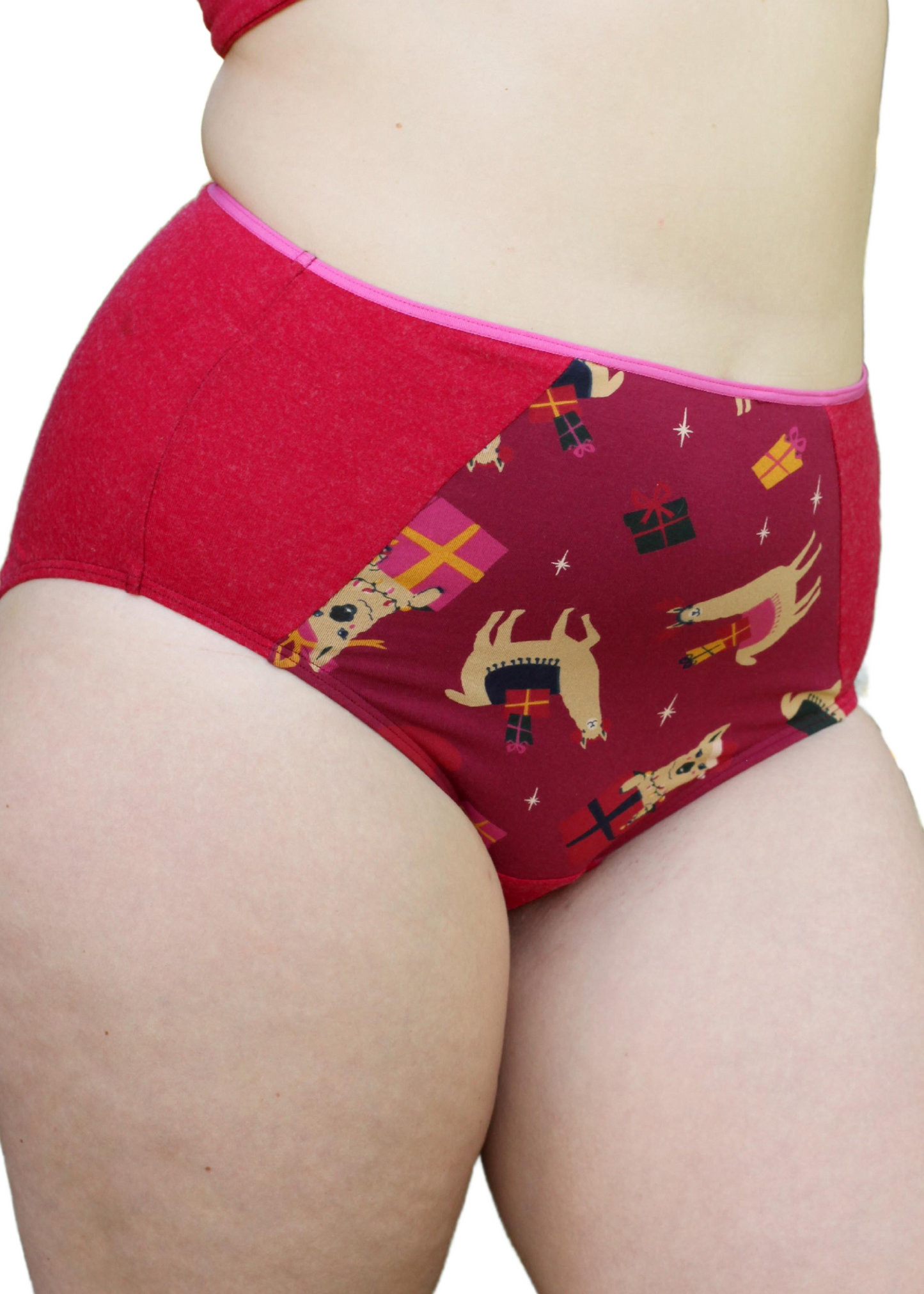 High-cut brief - Fa La La Llamas