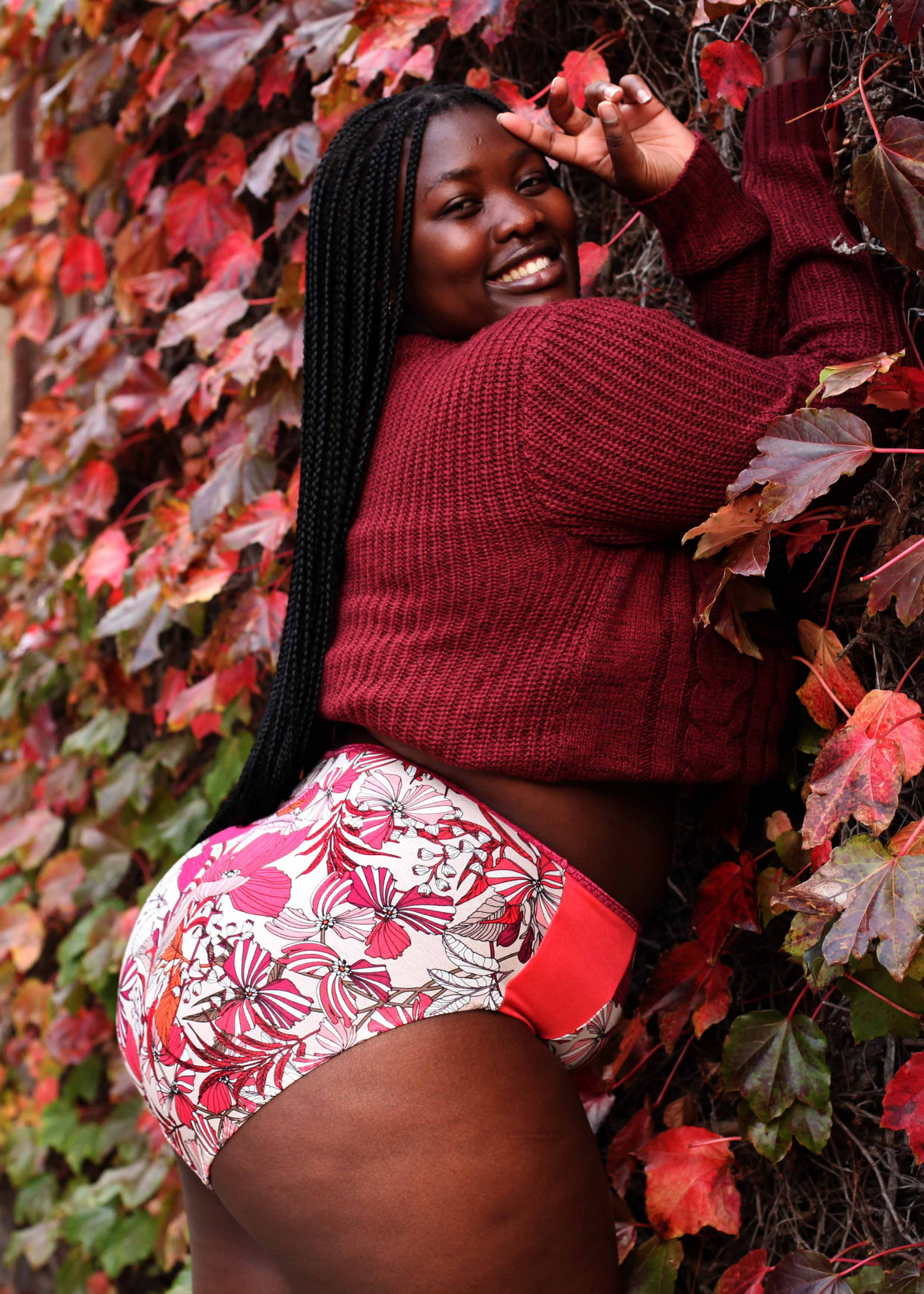 High-cut brief - Winter Garden