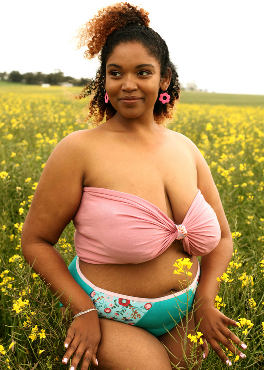 Clearance - Mid-rise bikini - Magic Meadow - Sky