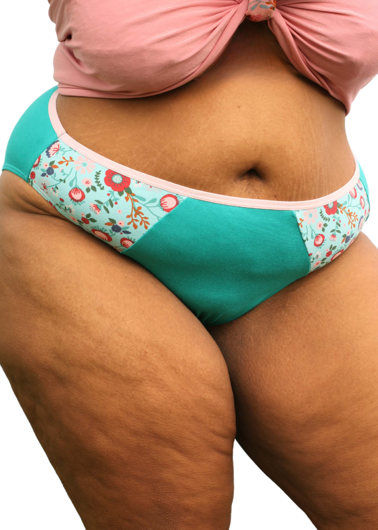 Clearance - Mid-rise bikini - Magic Meadow - Sky