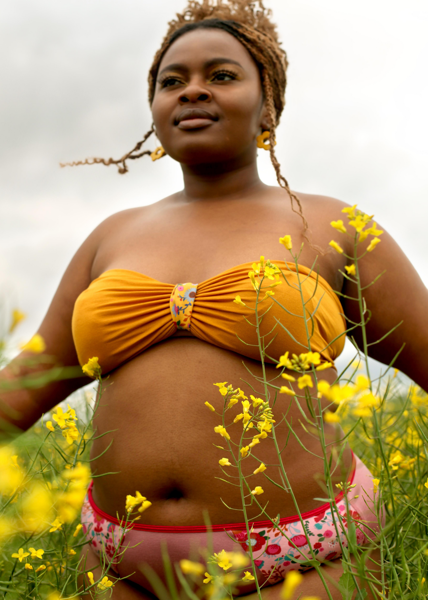 Clearance - Mid-rise bikini - Magic Meadow - Rose