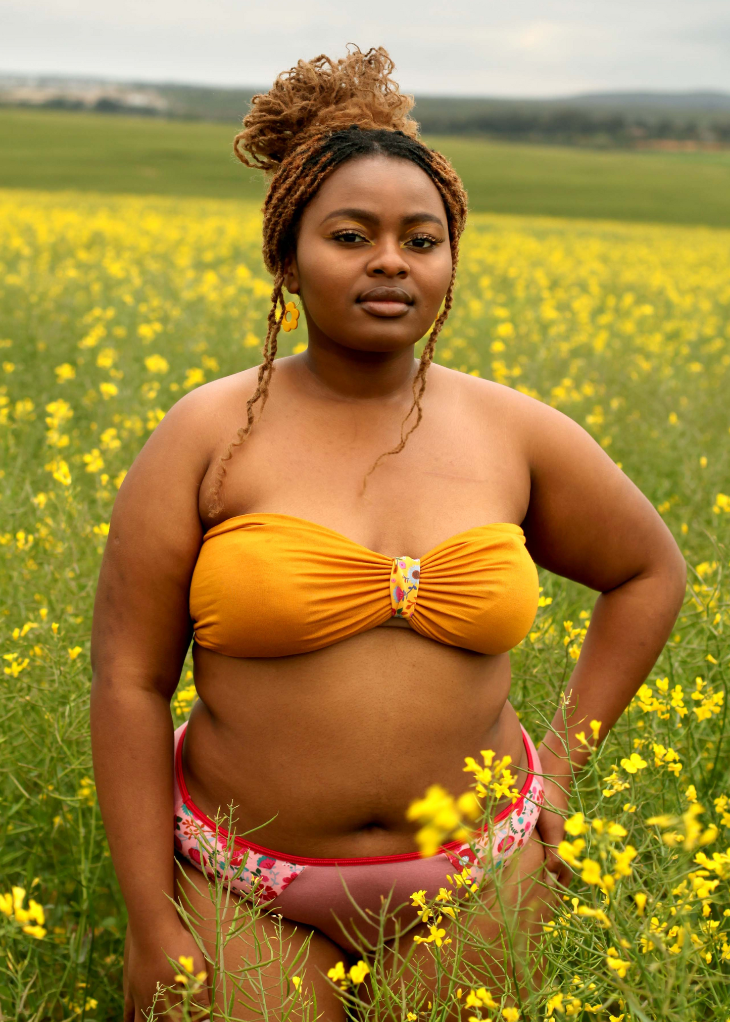 Clearance - Mid-rise bikini - Magic Meadow - Rose