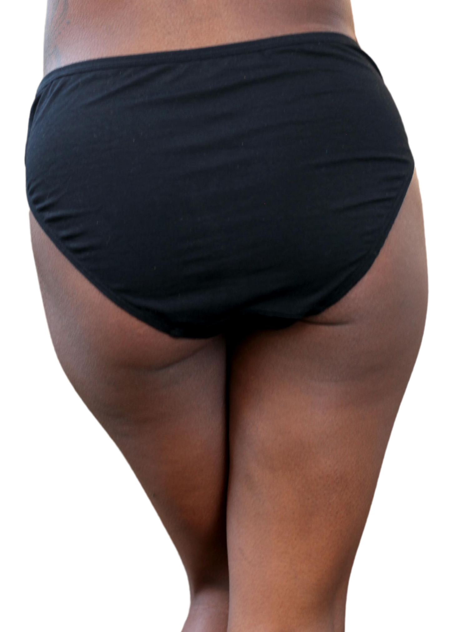 Mid-rise bikini - black