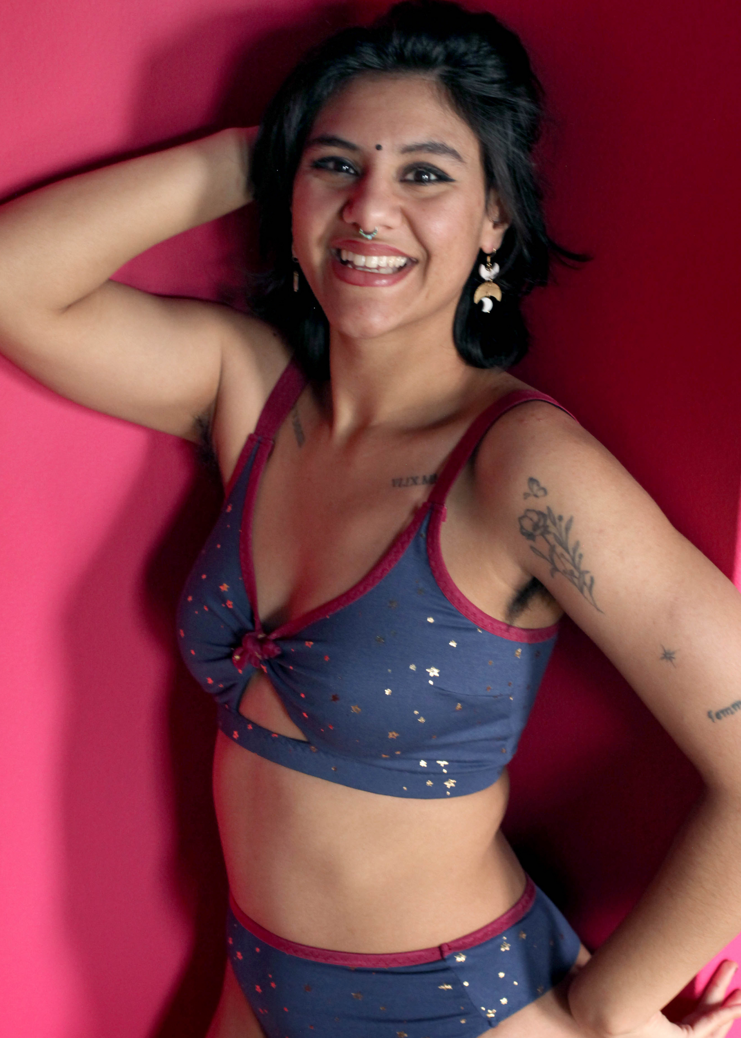 Bralette - Celestial Navy