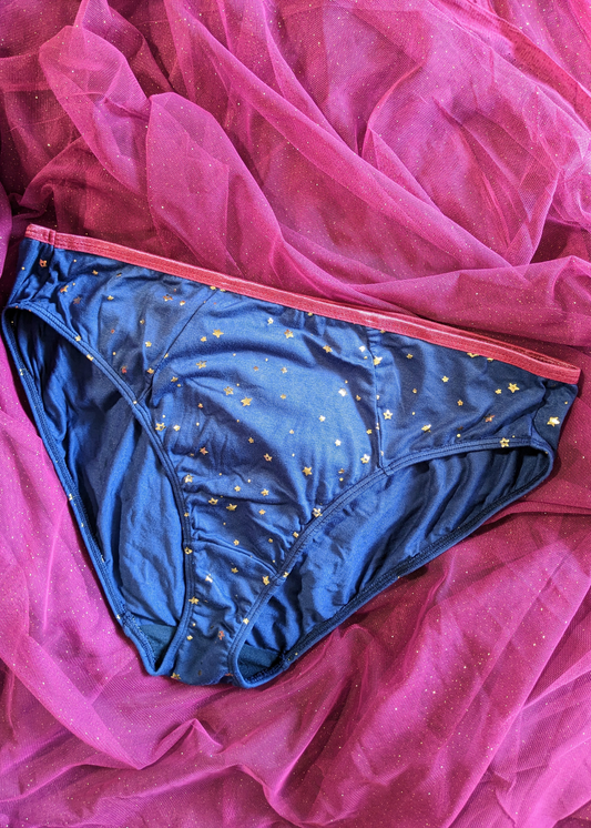 Clearance - Mid-rise bikini - Celestial - Navy