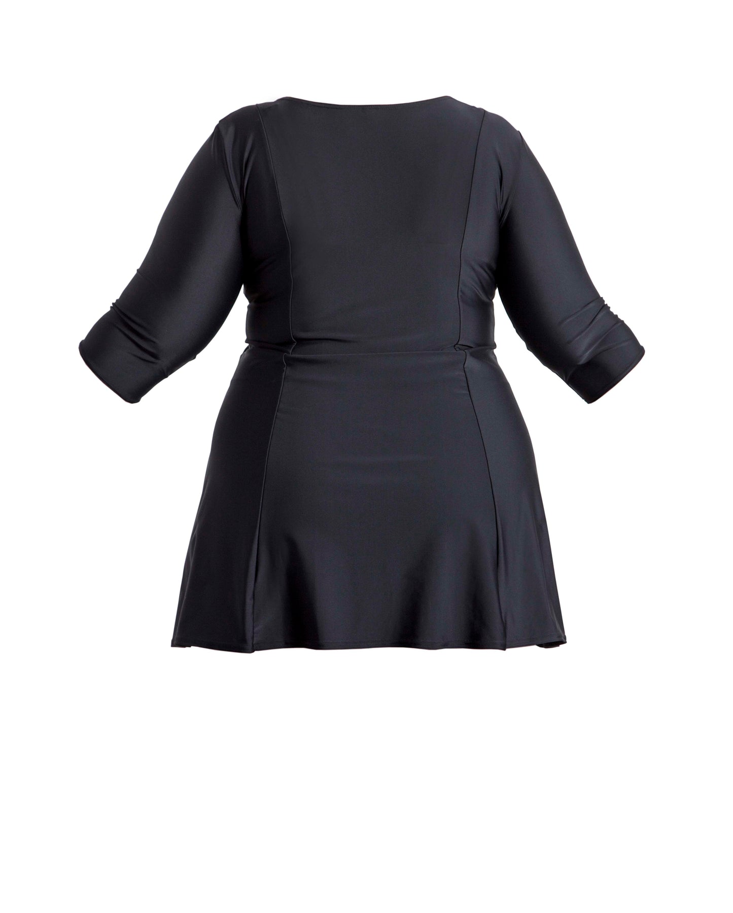 USP - Flared Swim Dress in black