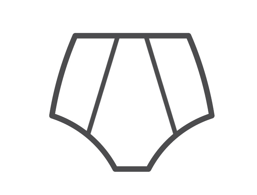 High-cut brief - black