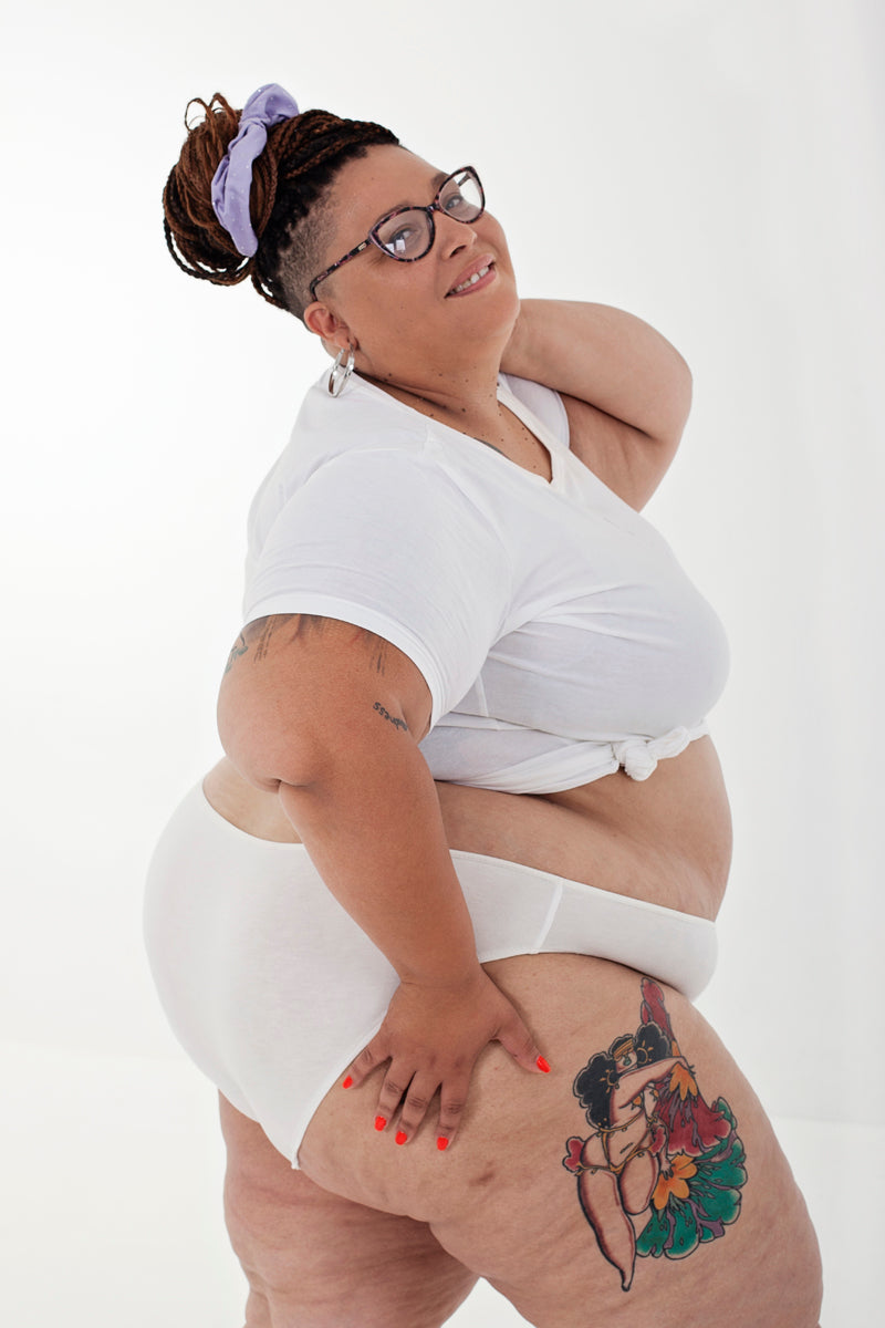 Mid-rise bikini - Vanilla White