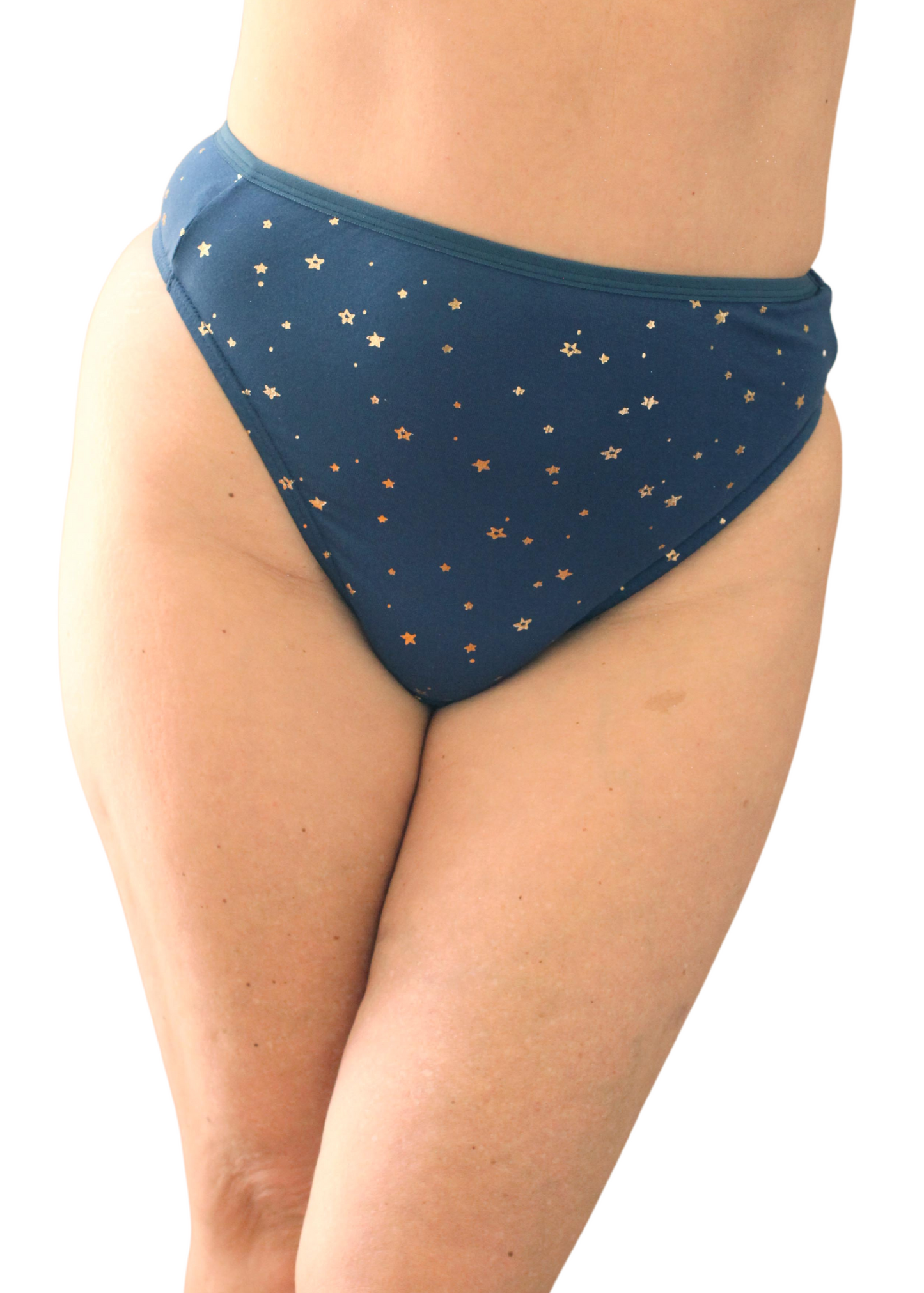 High-cut thong - Celestial Navy