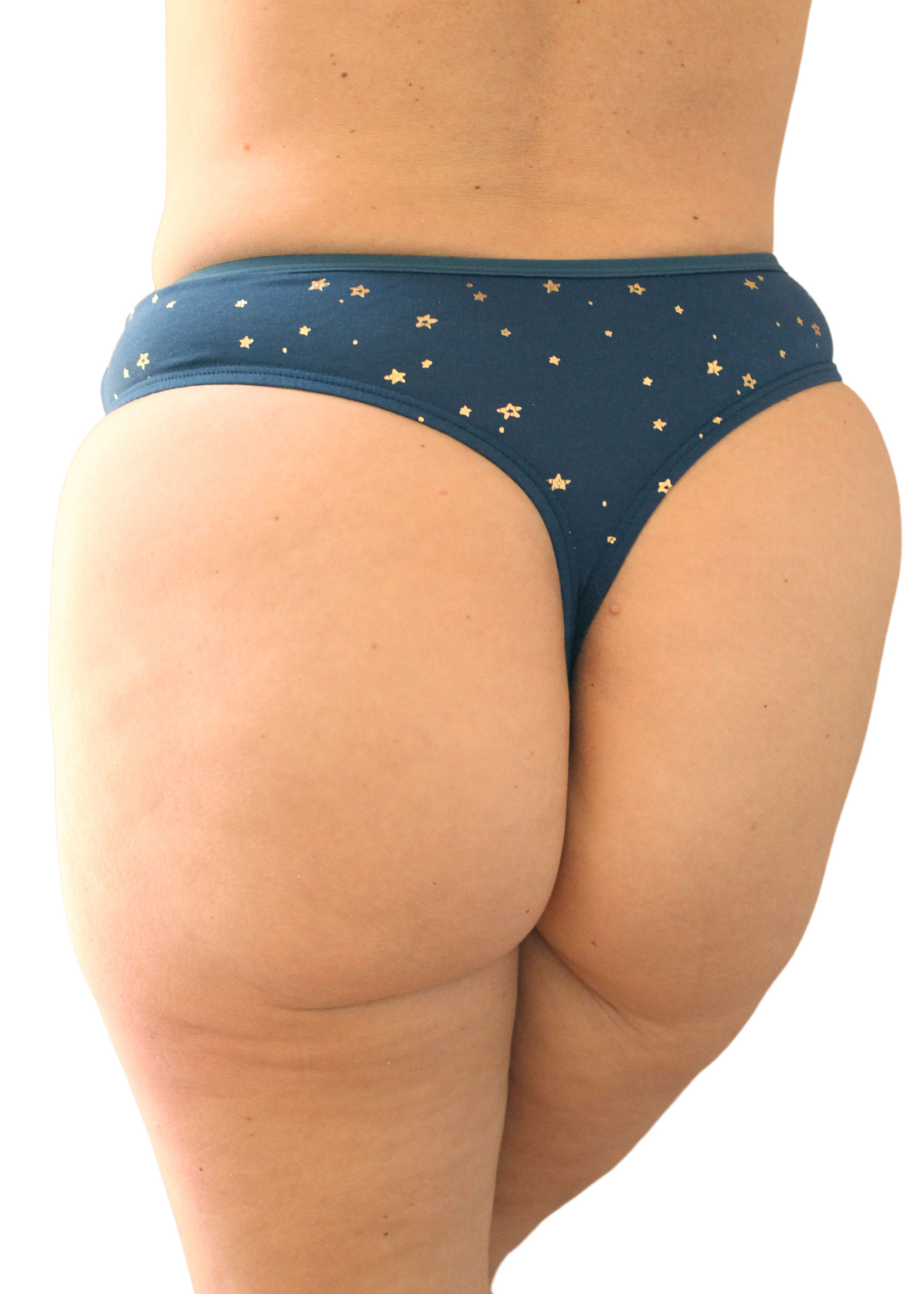 High-cut thong - Celestial Navy