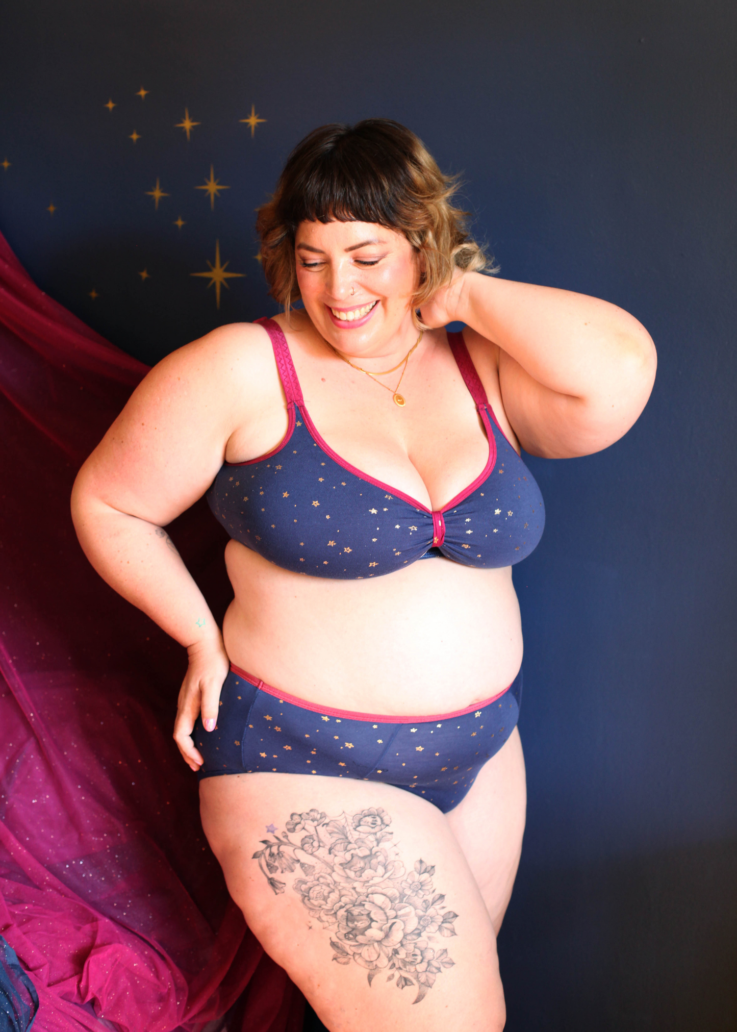 High-cut brief - Celestial navy