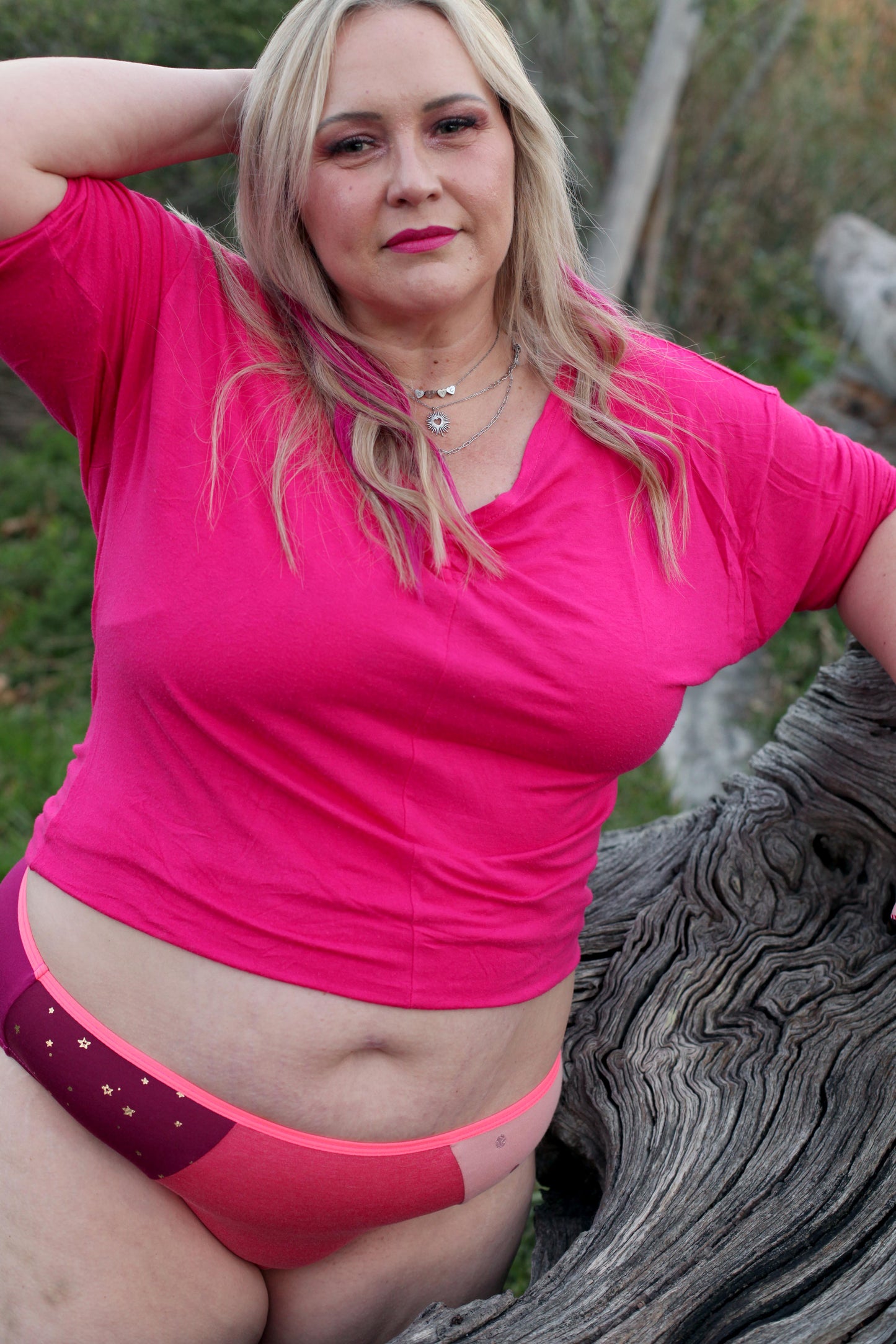 Mid-rise bikini - Ragamuffin in Strawberry