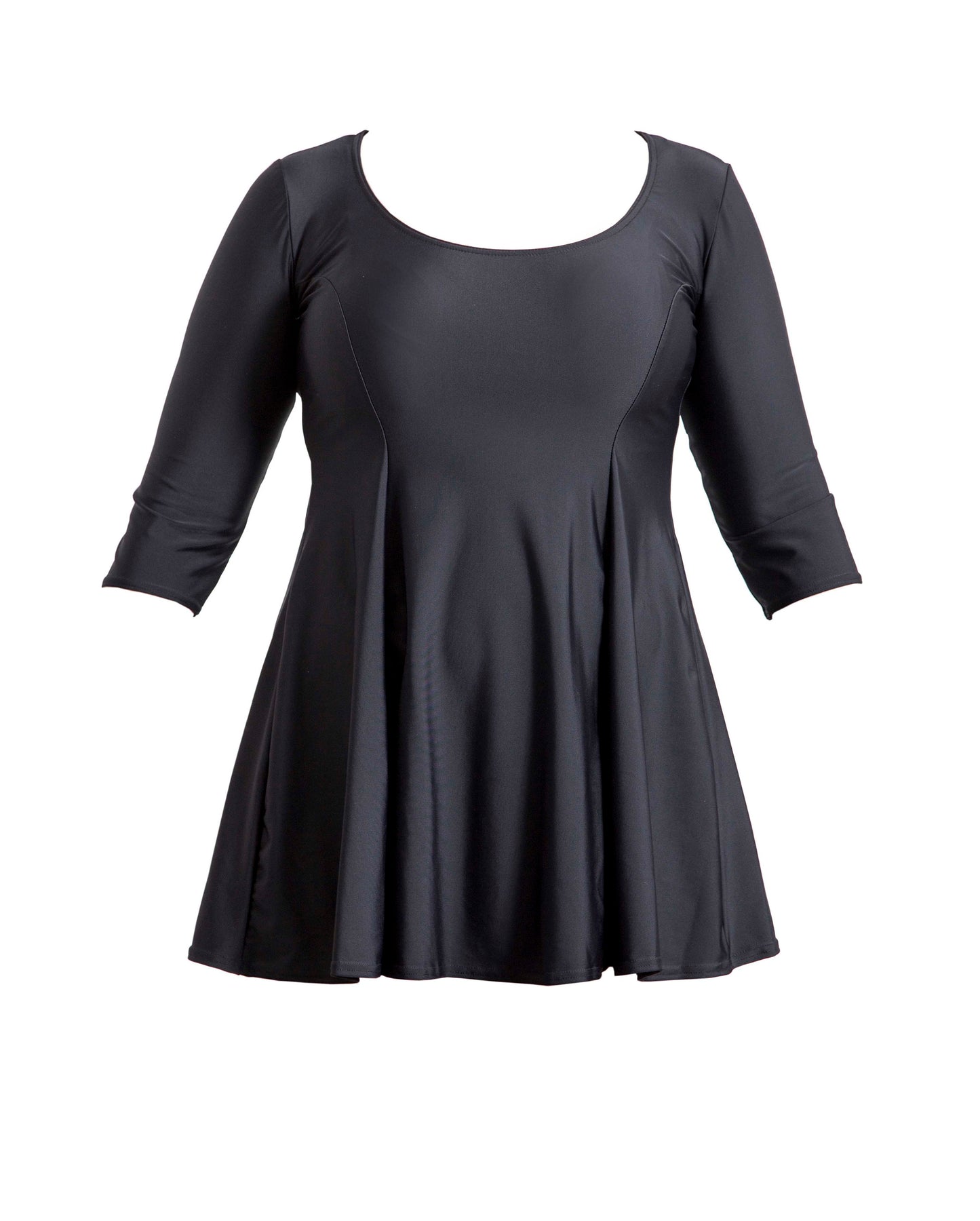 USP - Flared Swim Dress in black